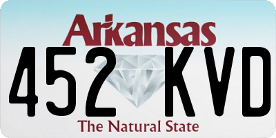 AR license plate 452KVD