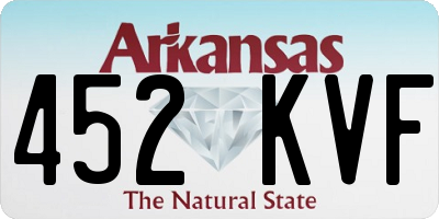 AR license plate 452KVF