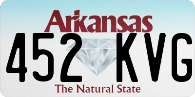 AR license plate 452KVG