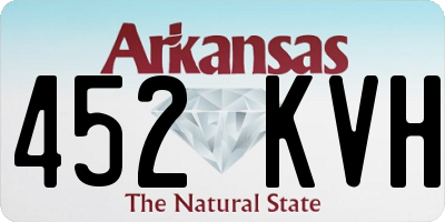 AR license plate 452KVH