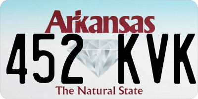 AR license plate 452KVK