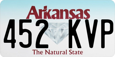 AR license plate 452KVP