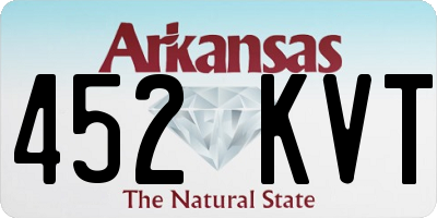 AR license plate 452KVT