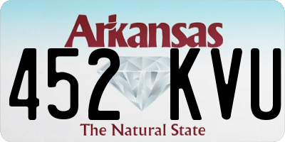 AR license plate 452KVU