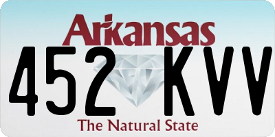 AR license plate 452KVV