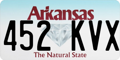 AR license plate 452KVX
