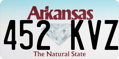 AR license plate 452KVZ