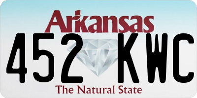AR license plate 452KWC