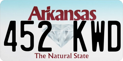 AR license plate 452KWD