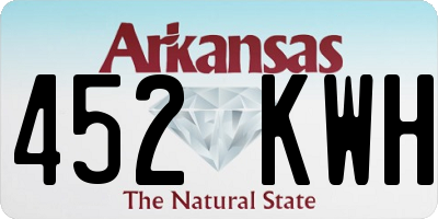 AR license plate 452KWH
