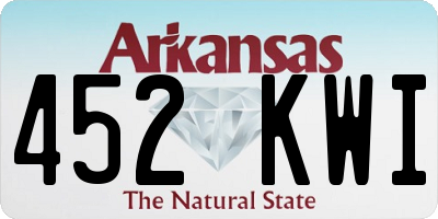 AR license plate 452KWI