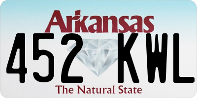 AR license plate 452KWL
