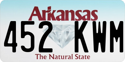 AR license plate 452KWM