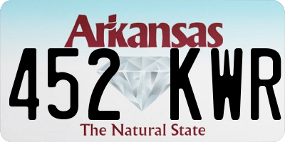 AR license plate 452KWR