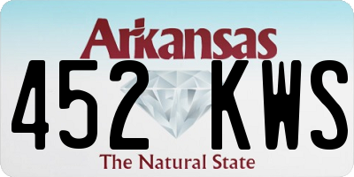 AR license plate 452KWS