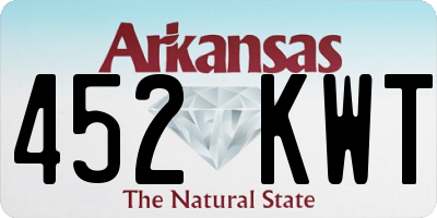AR license plate 452KWT