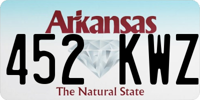 AR license plate 452KWZ