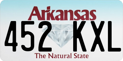 AR license plate 452KXL