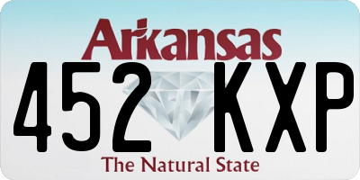 AR license plate 452KXP