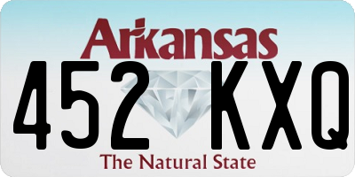 AR license plate 452KXQ