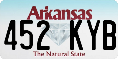 AR license plate 452KYB