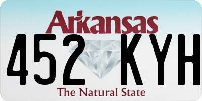 AR license plate 452KYH