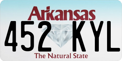AR license plate 452KYL