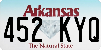 AR license plate 452KYQ