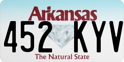 AR license plate 452KYV