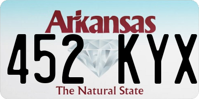 AR license plate 452KYX