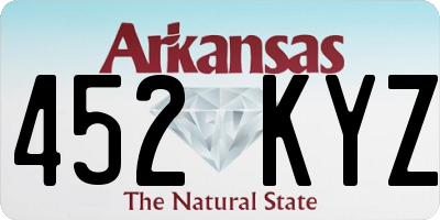 AR license plate 452KYZ