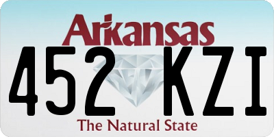 AR license plate 452KZI