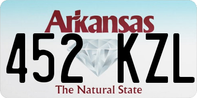 AR license plate 452KZL