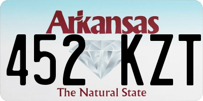 AR license plate 452KZT