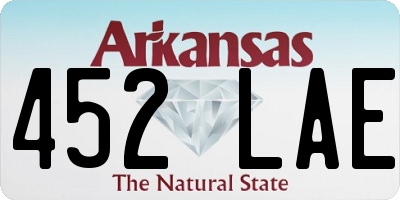 AR license plate 452LAE