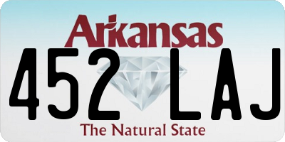 AR license plate 452LAJ