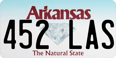 AR license plate 452LAS