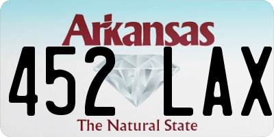 AR license plate 452LAX