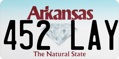 AR license plate 452LAY