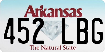 AR license plate 452LBG