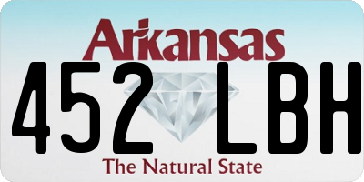 AR license plate 452LBH