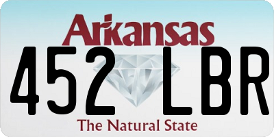 AR license plate 452LBR