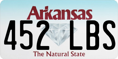 AR license plate 452LBS