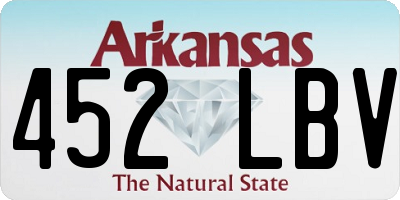 AR license plate 452LBV
