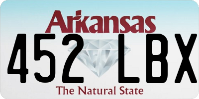AR license plate 452LBX