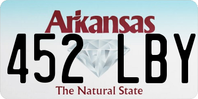 AR license plate 452LBY