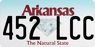 AR license plate 452LCC