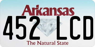 AR license plate 452LCD