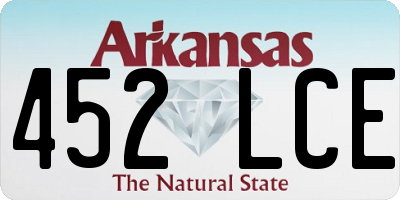 AR license plate 452LCE