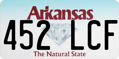 AR license plate 452LCF